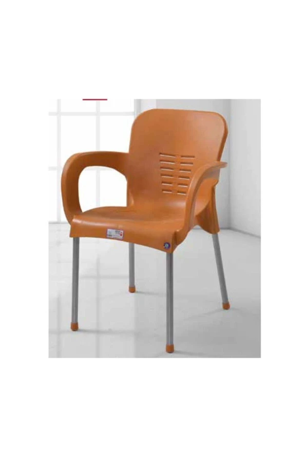 Tubix Paris Teak Kollu Plastik Bahçe Sandalyesi - 4 Adet
