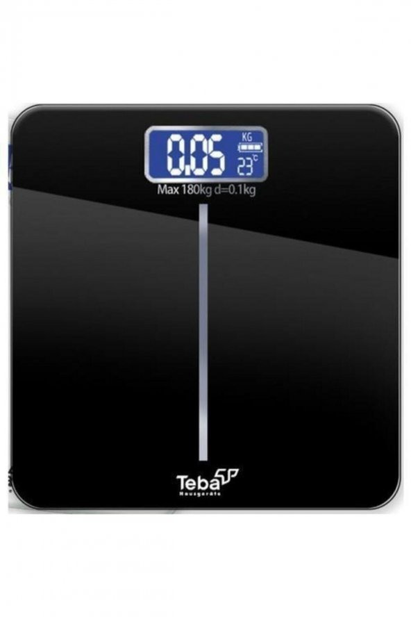 Teba Kalem Pilli Siyah Teba Digital Cam Baskül Tartı Tbb-880
