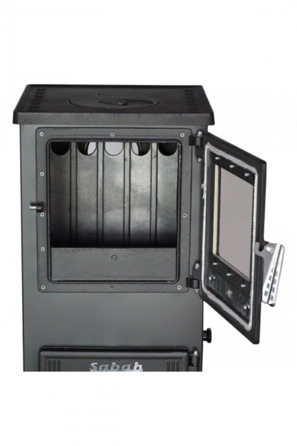 Sabah S102d Mini Dik Döküm Şömine Soba - 2