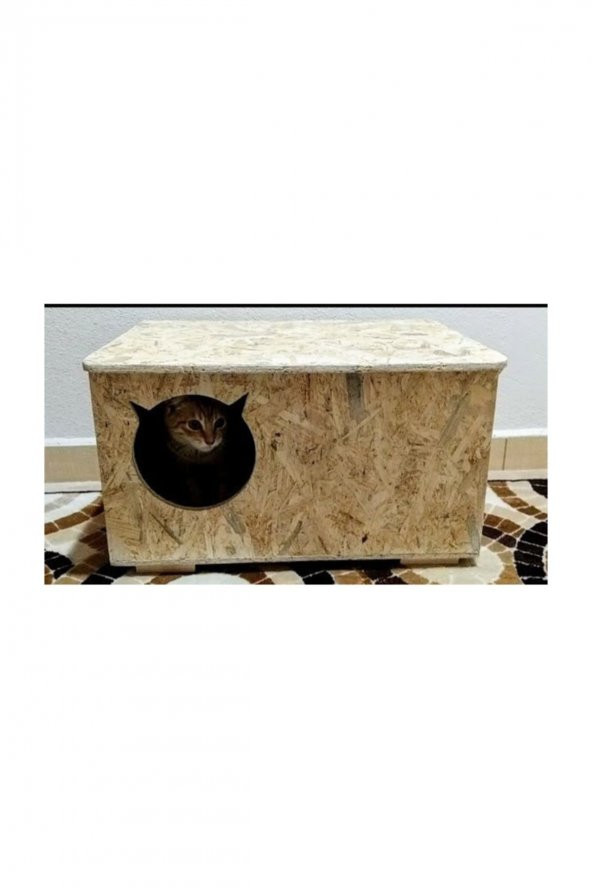 Dış Mekan Kedi Evi  Kedi Kulübesi Barınak Yuva Sudan Etkilenmez - Resim 4