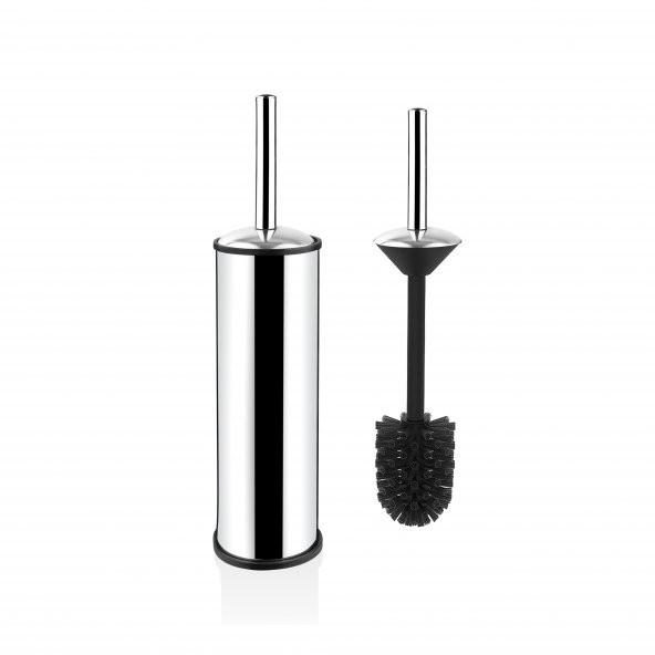 SİLİWAX ELİT İKİLİ BANYO SETİ PASLANMAZ ( 3LT ÇÖP KOVASI + TUVALET FIRÇASI ) - 3