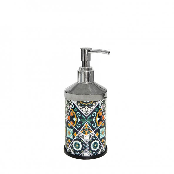 SİLİWAX RETRO DESEN-4 Lü Set Pedallı  Yavaş kapanır Çöp Kovası Wc Klozet Fırça Sabunluk Diş Fırçalık Seti - 5