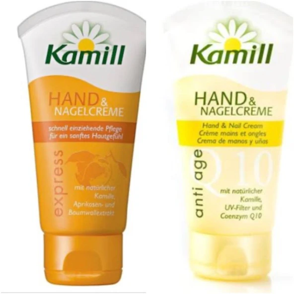 Kamill Express Hand El Kremi 75ml.Kamill Anti Age Q10 El Tırnak Kremi Tüp 75ml.