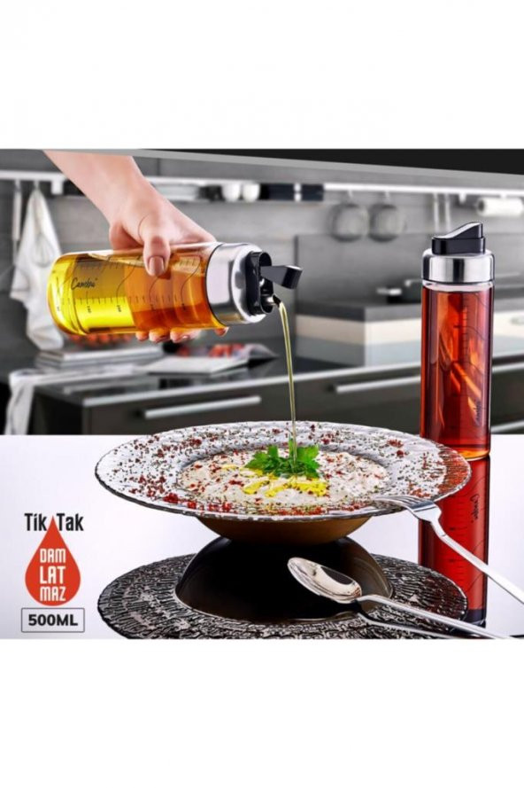 Chef Star Cambu Tiktak Borosilikat Cam Yağlık 500 ml CMB0145