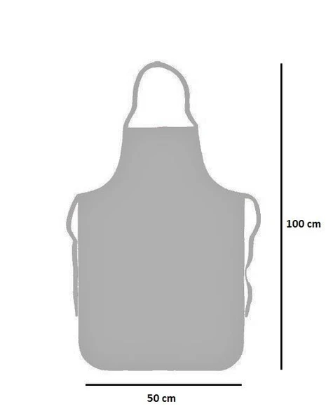 Omniclean Gri Askılı Mutfak Bulaşık Önlüğü Lamineli 50 x100 cm - 2
