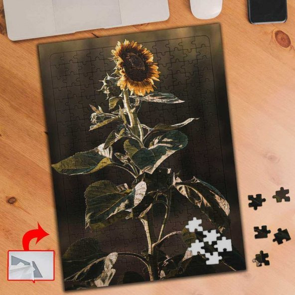 Ayçiçek, Bitki, Güneş 240 Parça Puzzle Yapboz Tablo-pf293