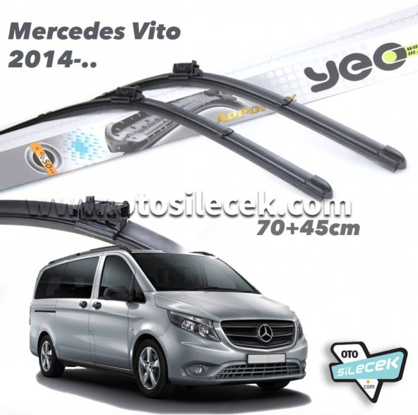 Mercedes Vito YEO Aeroflex Ön Silecek Takımı 2014-... ürün görseli 1
