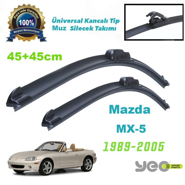 Mazda MX-5 YEO Aeroflex Muz Silecek Takımı ürün görseli 1