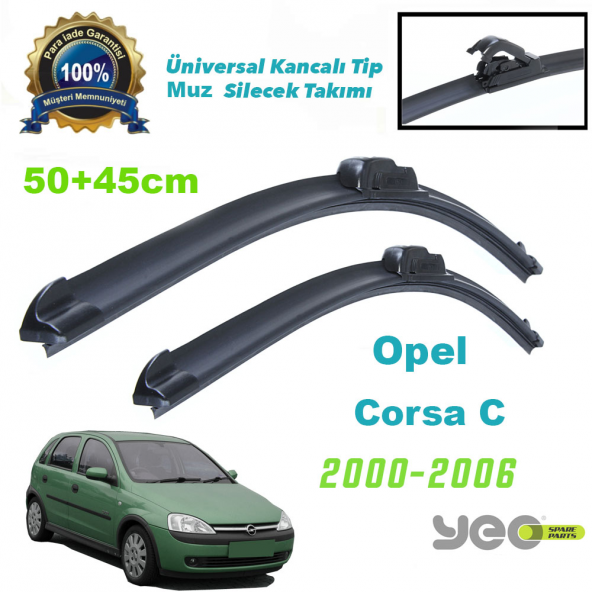 Opel Corsa C Yeo Aeroflex Muz Silecek Takımı ürün görseli 1