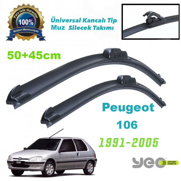Peugeot 106 Yeo Aeroflex Muz Silecek Takımı ürün görseli 1