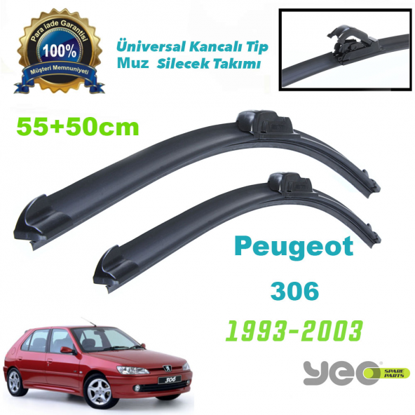 Peugeot 306 Yeo Aeroflex Muz Silecek Takımı ürün görseli 1