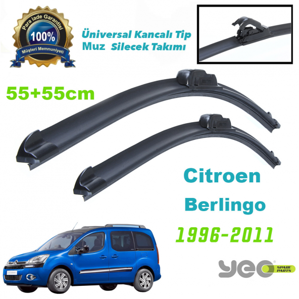 Citroen Berlingo Yeo Aeroflex Muz Silecek Takımı 1996-2010 ürün görseli 1