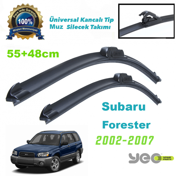 Subaru Forester Yeo Aeroflex Muz Silecek Takımı 2002-2007 ürün görseli 1