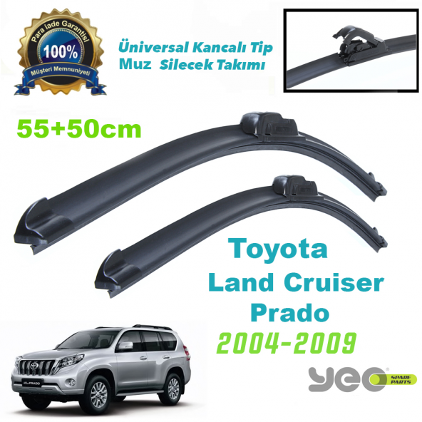 Toyota Land Cruiser Prado (2004-2009) Muz Silecek Takımı Yeo Aeroflex ürün görseli 1