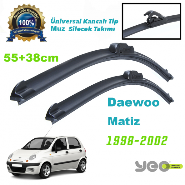 Daewoo Matiz Yeo Aeroflex Muz Silecek Takımı 1998-2002 ürün görseli 1