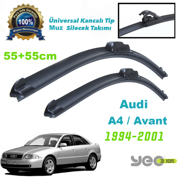 Audi A4 Yeo Aeroflex Muz Silecek Takımı ürün görseli 1