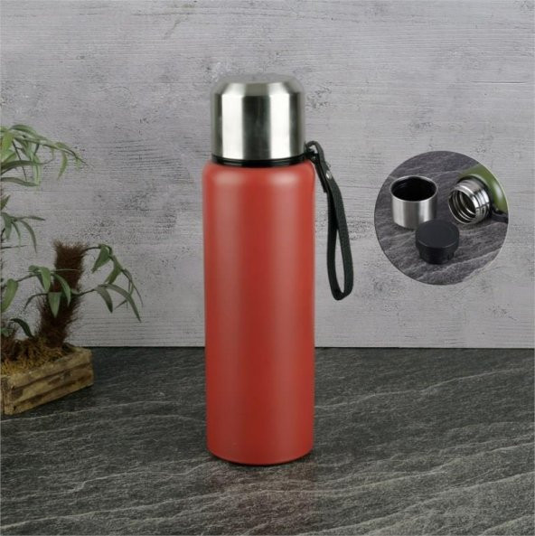 Tohana Termos Kapaklı 1000 ml Kırmızı THN-75261