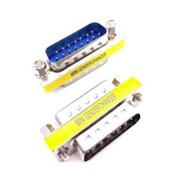 D-Sub 2 Sıra 15 Pin Erkek - Erkek Ara Aparat