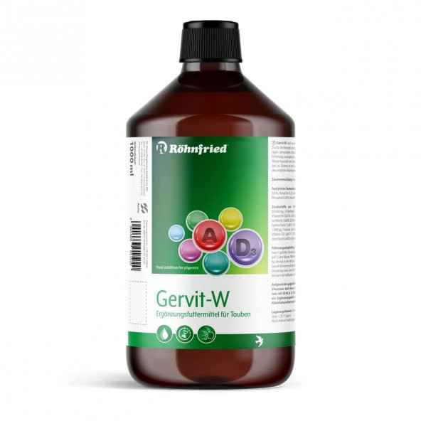 Röhnfried Gervit-w Multivitamin 1Litre Kapalı Ambalaj
