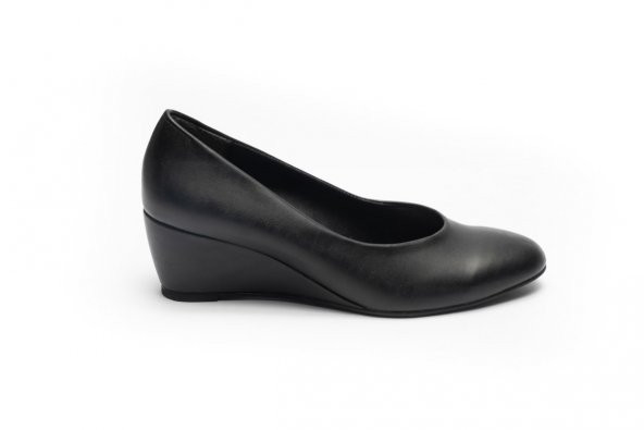 La Scada Ck100 Siyah Dolgu Topuk Kadın Ayakkabı