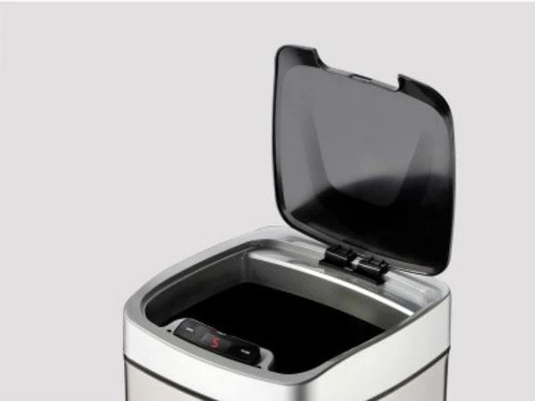 Omnipazar Xinda GSC9 Sensörlü Çöp Kovası 9 Litre Paslanmaz Çelik - 3