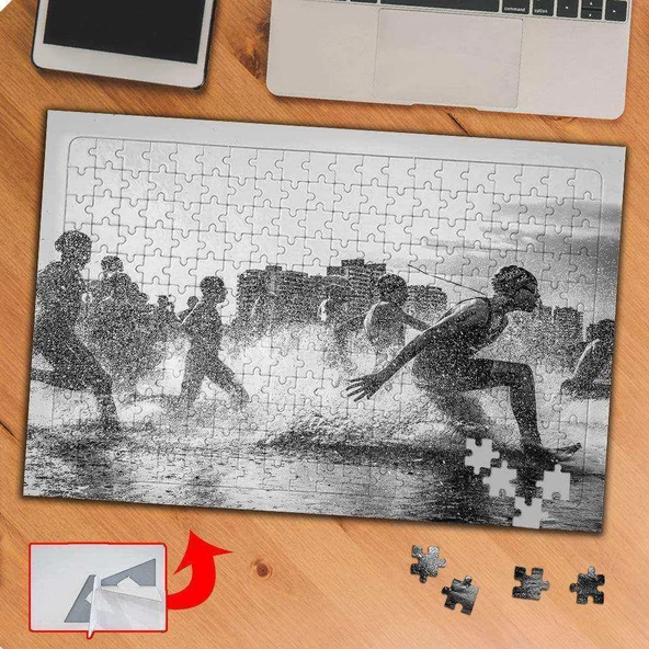 Koşu Sporu - Yarışma 240 Parça Puzzle Yapboz Tablo-p043 - 1