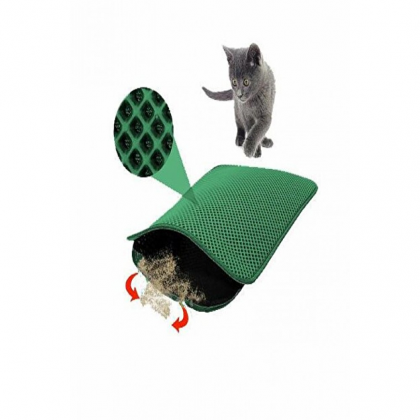 ProChef 60 X 40 Cm Yeşil Elekli Paspas & Kedi Tuvaleti Önü Paspası