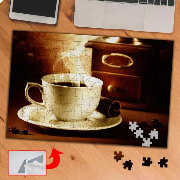 Dumanı Üstünde Kahve Fincanı 240 Parça Puzzle Yapboz-KS699687