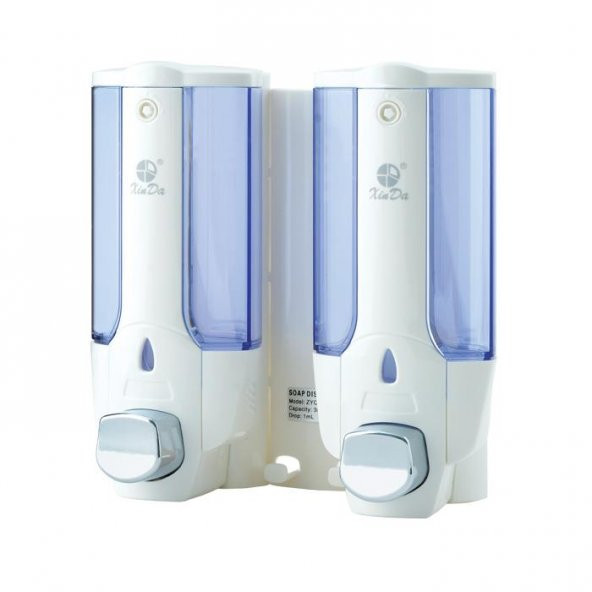 Omnipazar Xinda ZYQ138SB Sıvı Sabun ve Şampuan Dispenseri 2li Beyaz 2x380 ml