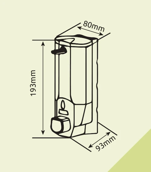 Omnipazar Xinda ZYQ138K Sıvı Sabun ve Şampuan Dispenseri Krom Kaplı 380ml - 2