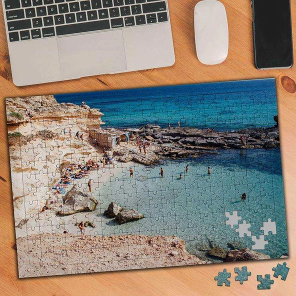 Ibiza-İspanya-Berrak Deniz 240 Parça Puzzle Yapboz-536