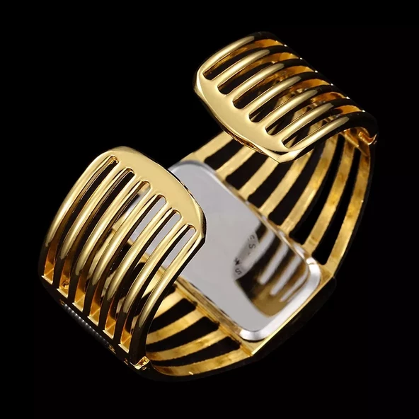 Bayan Kol Saati Bayan Bileklik Kelepçe Kol Saati - Resim 4