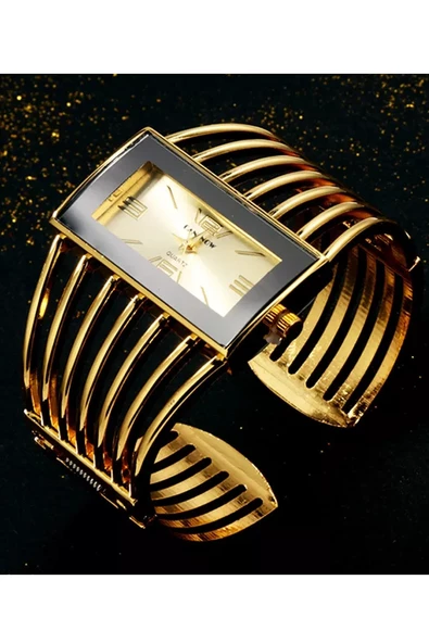 Bayan Kol Saati Bayan Bileklik Kelepçe Kol Saati - Resim 2