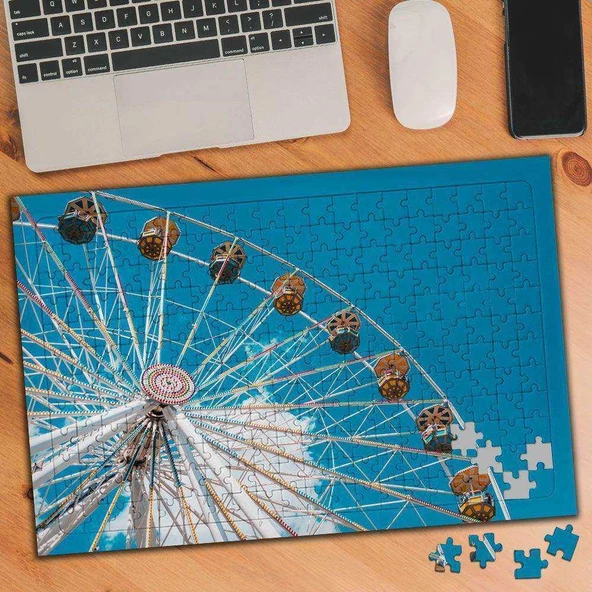 Gökyüzünde Dönme Dolap 240 Parça Puzzle Yapboz-384928