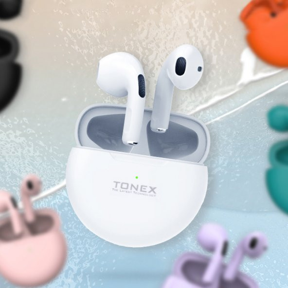Tonex TX-440 TWS Kablosuz Kulak İçi Bluetooth Kulaklık - Beyaz - 3