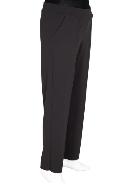 Eray Kadın Oya Mevsimlik Krep Siyah Pantolon - Resim 3