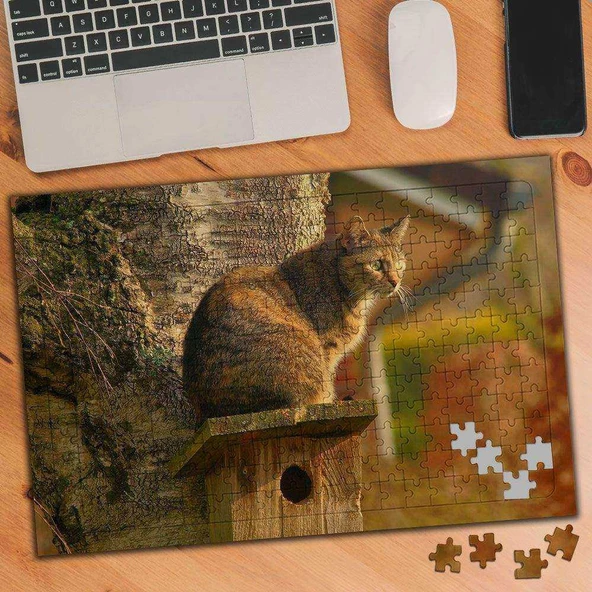 Avını Bekleyen Kedi 240 Parça Puzzle Yapboz-2195538