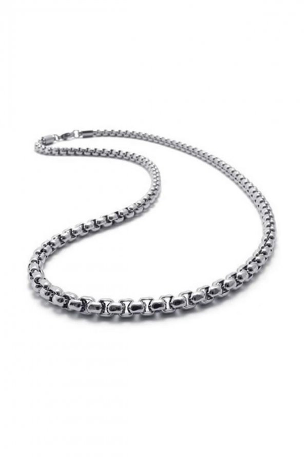 Iç Içe Geçmeli Arnavut Asansör Erkek Kolye Zincir 3Mm 65Cm - 184 - 2