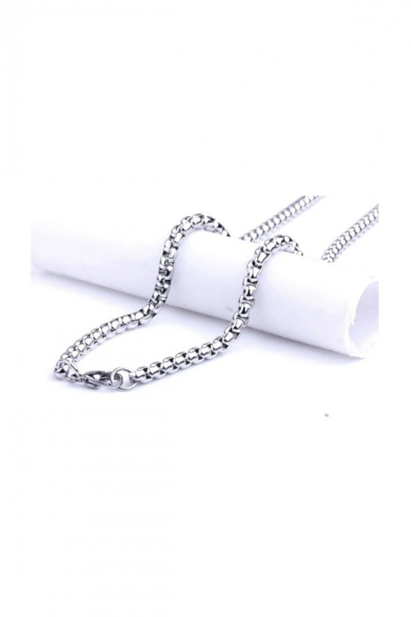 Iç Içe Geçmeli Arnavut Asansör Erkek Kolye Zincir 3Mm 65Cm - 184 - 4