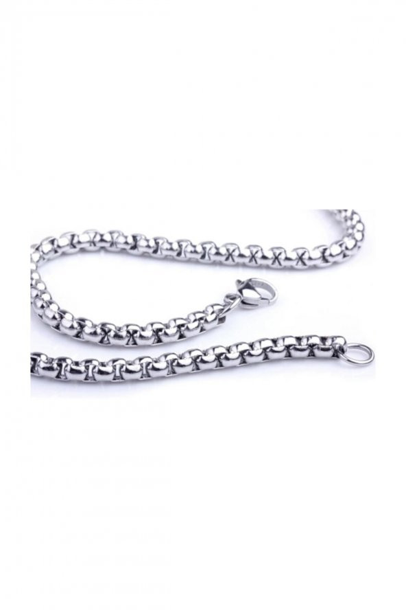 Iç Içe Geçmeli Arnavut Asansör Erkek Kolye Zincir 3Mm 65Cm - 184 - 6