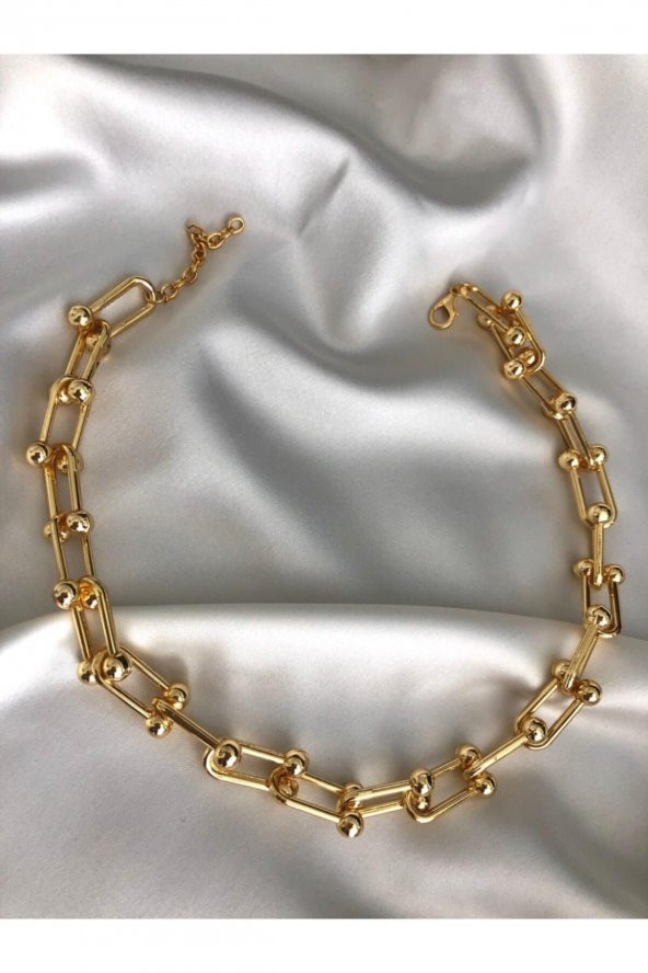 Kadın Blanca Tiffany Gold Zincir Kolye - 190 - 2