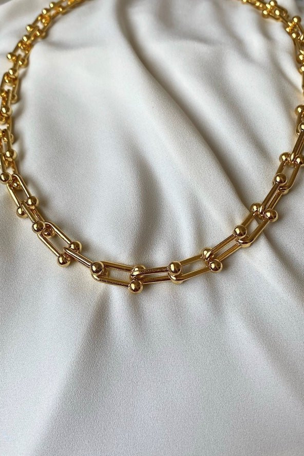 Kadın Blanca Tiffany Gold Zincir Kolye - 190 - 3