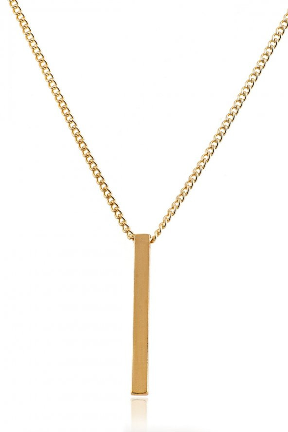 Çubuk Altın Kaplama Kolye 70 Cm - 48 ürün görseli 1