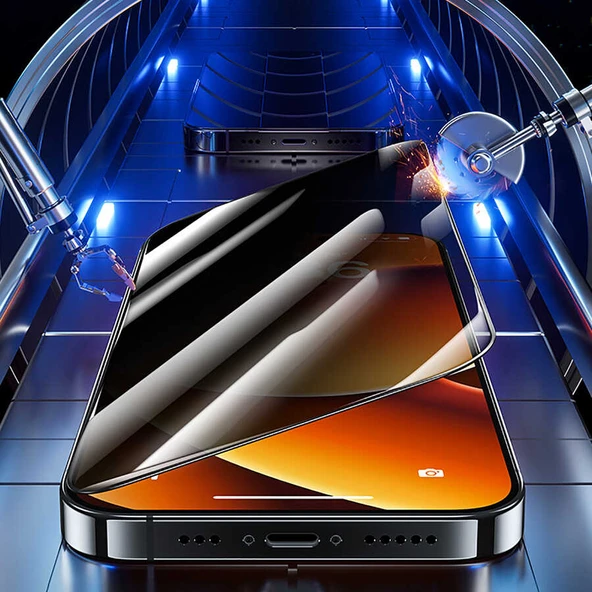 Vendas iPhone 14 Plus Uyumlu (14 Plus) Tam Uyumlu 0.3mm V-Pro Gizleyen Privacy Hayalet Ekran Koruyucu 2 Adet - 9