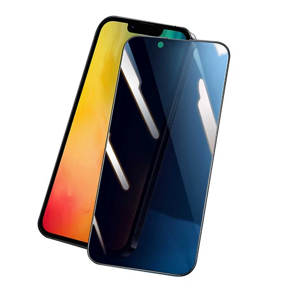 Vendas iPhone 14 Plus Uyumlu (14 Plus) Tam Uyumlu 0.3mm V-Pro Gizleyen Privacy Hayalet Ekran Koruyucu 2 Adet - 1