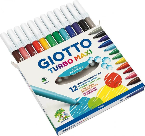Giotto Turbo Maxi 12'li Keçeli Kalem / 454000 - 2