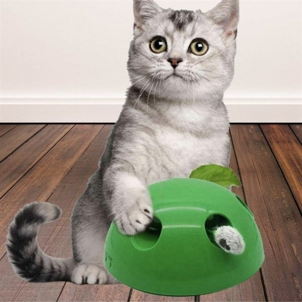 BUFFER® 360 Derece Dönebilen Değiştirilebilir İki Aparatlı Catch The Mouse Fare Yakalama Oyuncağı - 4