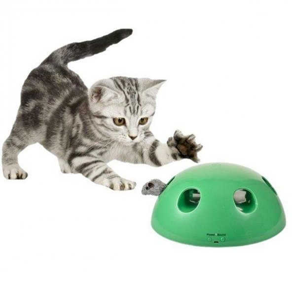 BUFFER® 360 Derece Dönebilen Değiştirilebilir İki Aparatlı Catch The Mouse Fare Yakalama Oyuncağı - 9