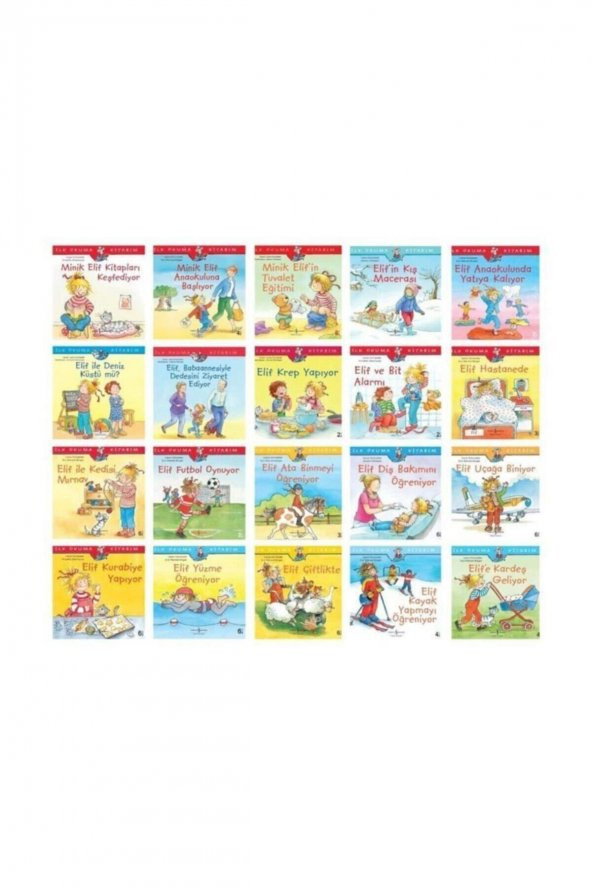 Okul Öncesi Ilk Kitabım Elifin Maceraları Seti 20 Kitap