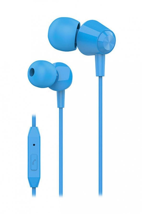 S-link Mobil Telefon Uyumlu Mavi Kulak İçi Mikrofonlu Kulaklık